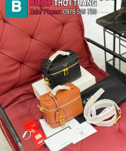 Túi xách Celine Vanity maison đeo chéo chất liệu canvas size 19cm cực đẹp