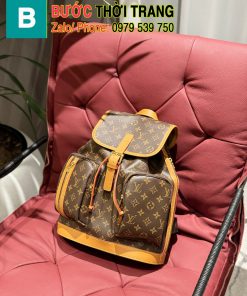 Ba lô Lv bosphore màu nâu và đen dáng cao cực đẹp
