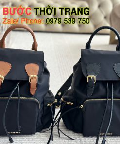 Ba lô burberry size 28x32 cm màu đen basic dùng đi làm, đi dã ngoại, đi du lịch đều đẹp