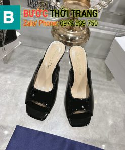Dép cao gót dior cao 8,5 cm. Dép da bóng, dép đính hạt lấp lánh xinh xắn