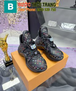 Giày Lv Archlight màu đen, màu trắng logo màu sắc.