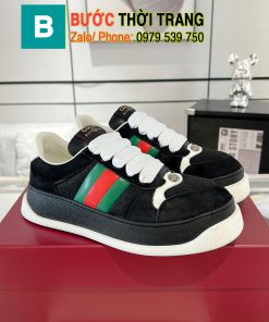 Giày thể thao gucci màu đen, đế trắng size 35-44