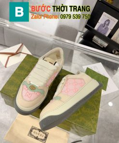 Giày gucci sneaker màu trắng hồng rất xinh