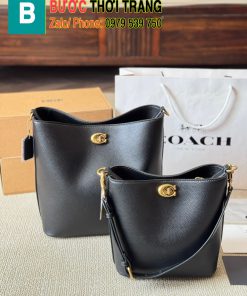 Túi xách Coach willow size 20 và 25 cm, khóa xoay tinh tế nhiều màu