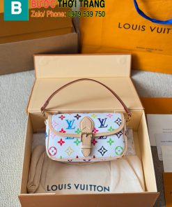Túi xách LV Diane Mini họa tiết monogram màu trắng size 20cm