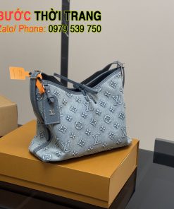 Túi xách LV carryall size lớn 31 cm vải denim bắt mắt
