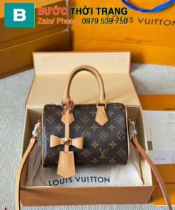 Túi xách Lv speedy màu trắng, đen, nâu size 20 cm kèm charm chữ thập rất xinh