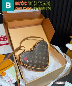 Túi xách Lv trái tim màu nâu monogram size 22 cm cực đẹp