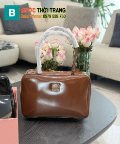 Túi xách Miu miu size 35 cm, màu nâu và đen da mượt rất đẹp