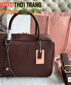 Túi xách Miu miu size lớn 35 cm, túi màu socola cá tính