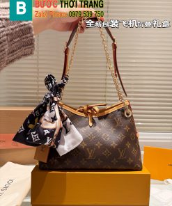 Túi xách Lv carryall bb size 25x18 cm, túi màu nâu monogram đeo vai rất xinh
