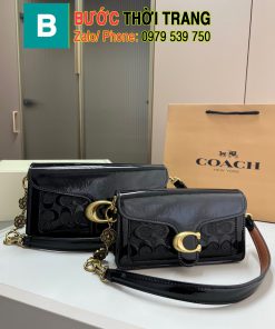 Túi xách coach size 21 cm và 26 cm, túi da bóng tag vàng bắt mắt