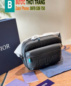 Túi xách Dior gravity size 22 cm màu đen logo in sần cực đẹp