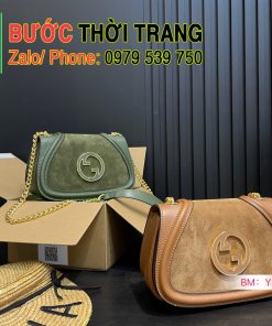 Túi xách gucci blondie size 22 cm, màu xanh rêu, màu nâu full hộp