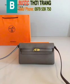 Túi xách hermes woc Ado màu nâu size 21 cm, da epsom bền bỉ