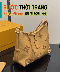 Túi xách Lv carryall màu vàng cam, nude da thật chất lượng tốt size 29x25 cm