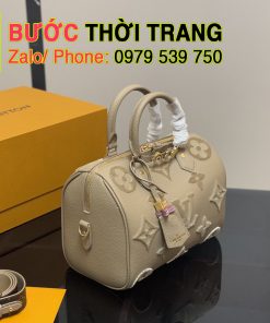 Túi xách Lv speedy màu đen, nude da thật chất lượng tốt size 25 cm