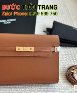 Túi xách ysl manhattan size 29 cm màu nâu và trắng sang trọng