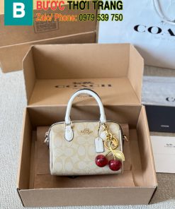Túi Coach trống mini Rowan đeo chéo đi du lịch cực xinh size 18cm