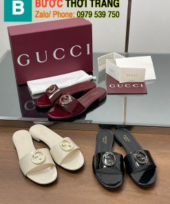 Dép bệt gucci da bóng sang trọng size 35-42 cm