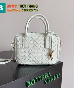 Túi Bottega Veneta Get Away siêu cấp màu xanh nhạt size 23.5cm