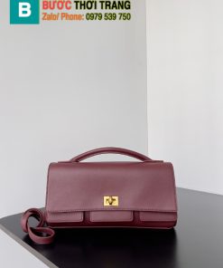 Túi xách Balenciaga Bel Air clutch siêu cấp màu đỏ trầm size 26.9cm