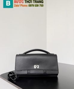 Túi xách Balenciaga Bel Air clutch siêu cấp màu đen tag bạc và vàng