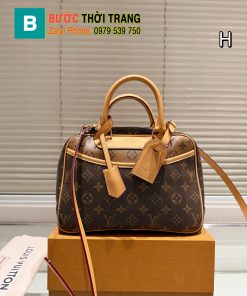 Túi xách Lv size 27 cm, túi màu trắng, màu nâu monogram