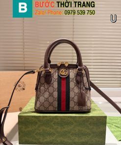 Túi xách gucci ophidia size 20 cm, túi xách màu nâu full hộp
