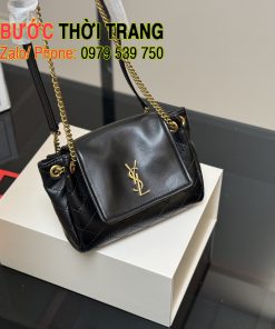 Túi xách Ysl notila size 17 cm da mềm mịn, có màu đen, đỏ đô, trắng