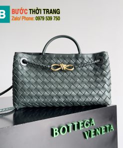 Túi xách Bottega Veneta Andiamo siêu cấp màu xanh rêu sáng size 29cm - 754990
