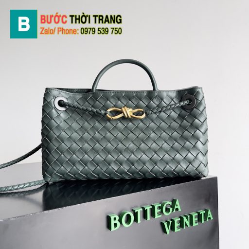 Túi xách Bottega Veneta Andiamo siêu cấp màu xanh rêu sáng size 29cm - 754990