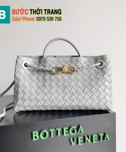 Túi xách Bottega Veneta Andiamo siêu cấp màu xám sáng size 29cm - 754990