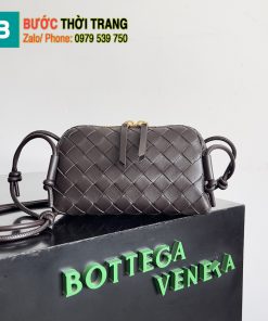 Túi đeo chéo Bottega Veneta Concert Pouch màu bã trầu size 18.5cm - 794258