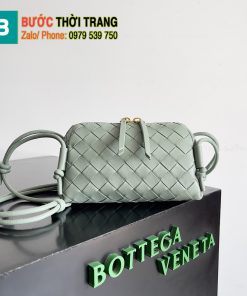 Túi đeo chéo Bottega Veneta Concert Pouch màu xanh size 18.5cm - 794258