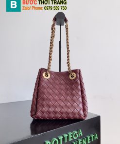 Túi bottega Veneta siêu cấp khoác vai màu đỏ size 21x17cm - 817175