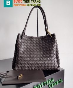 Túi Bottega Veneta Andiamo Parachute siêu cấp khoác vai màu bã trầu size 30cm - 796571