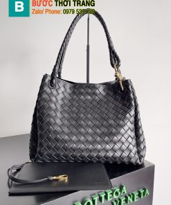 Túi Bottega Veneta Andiamo Parachute siêu cấp khoác vai màu đen size 30cm - 796571