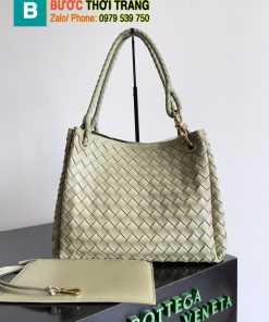 Túi Bottega Veneta Andiamo Parachute siêu cấp khoác vai màu xanh nõn chuối - 796571