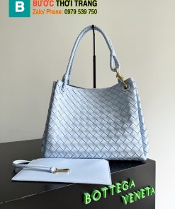 Túi Bottega Veneta Andiamo Parachute siêu cấp khoác vai màu dương nhạt - 796571