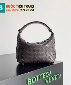 Túi xách Bottega Veneta Mini Wallace siêu cấp màu bã trầu size 22cm - 754443