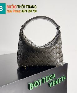 Túi xách Bottega Veneta Mini Wallace siêu cấp màu rêu size 22cm - 754443