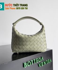 Túi xách Bottega Veneta Mini Wallace siêu cấp màu xanh size 22cm - 754443
