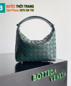 Túi xách Bottega Veneta Mini Wallace siêu cấp màu xanh lá đậm size 22cm - 754443