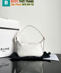 Túi kẹp nách Celine Mini Romy size 19cm hàng siêu cấp màu trắng nhỏ xinh