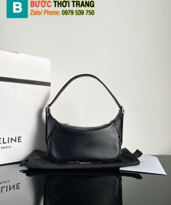 Túi kẹp nách Celine Mini Romy size 19cm hàng siêu cấp màu đen nhỏ xinh