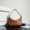 Túi kẹp nách Celine Mini Romy màu nâu bò size 19cm hàng siêu cấp