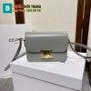 Túi đeo chéo Celine Teen triomphe siêu cấp màu xám chất da bò đẹp size 18cm