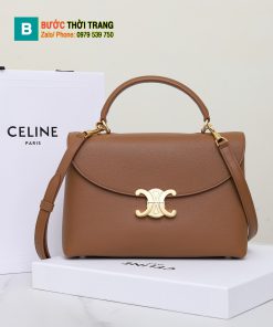 Túi xách Celine Nino màu nâu cao cấp da bê sang trọng size 26 cm