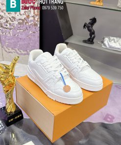Giày Thể Thao LV Trainer hàng siêu cấp màu trắng nam nữ đều đi được